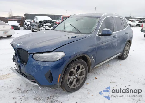 2022 BMW X3 xDrive30I из США, поврежденный, VIN 5UX53DP07N9L16667